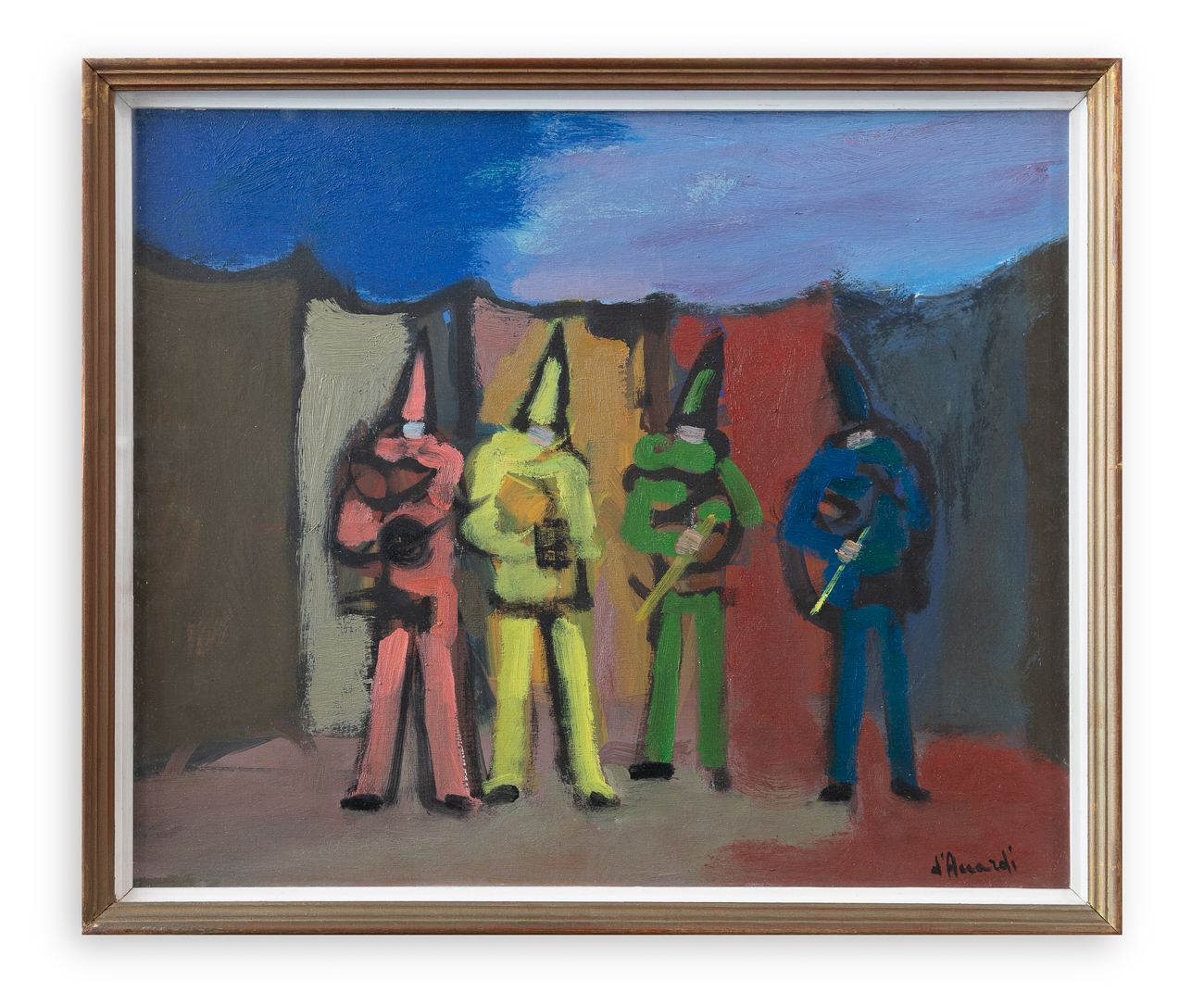 GIAN RODOLFO D'ACCARDI (1906-1993) - Le maschere del circo, 1969