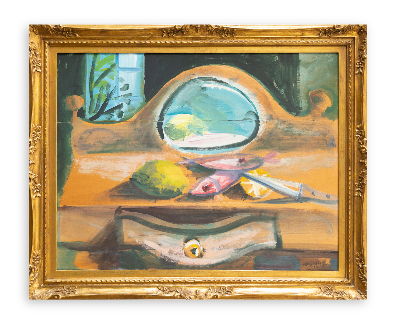 ERCOLE PIGNATELLI (1935) - Natura morta con specchiera, 1970