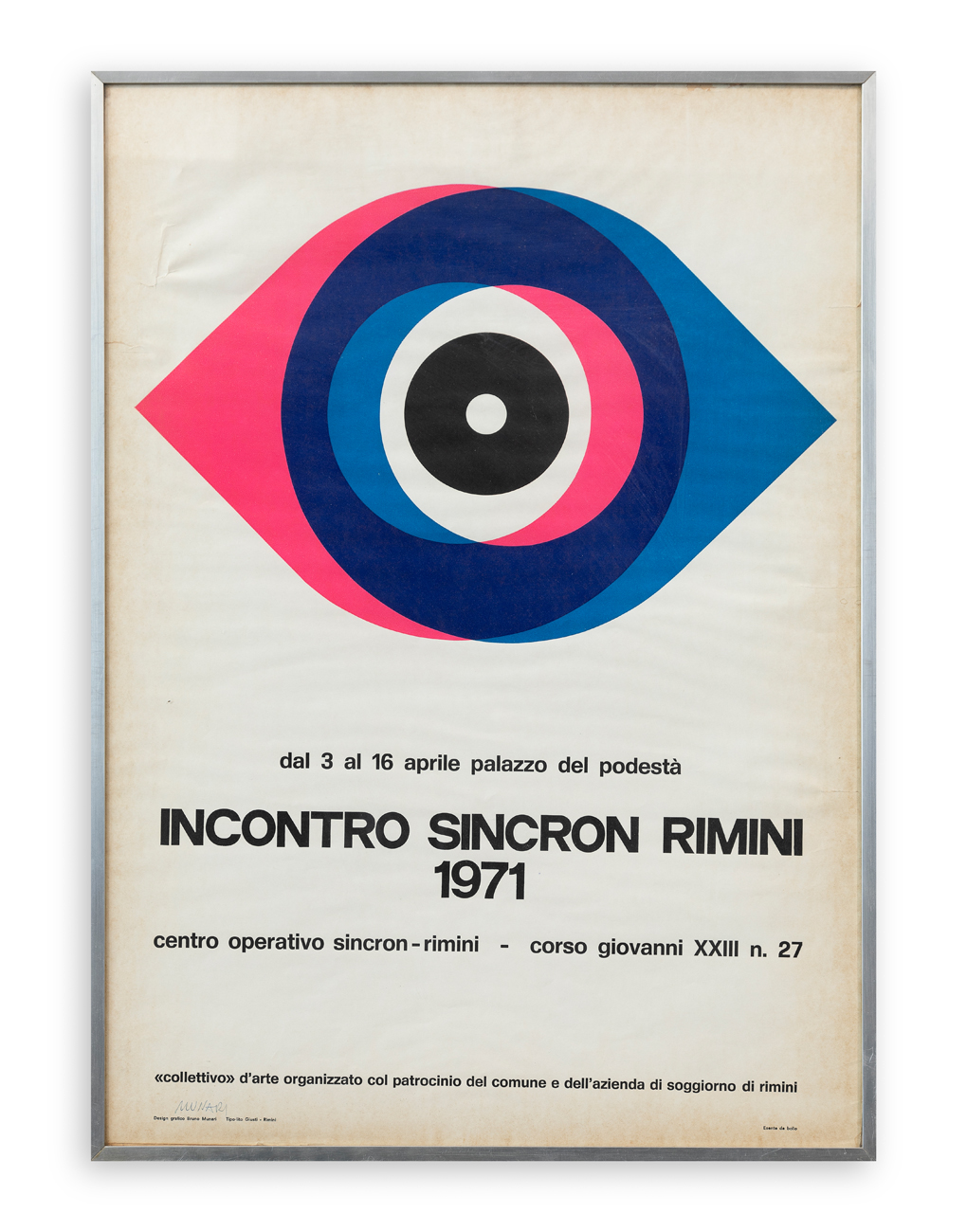 BRUNO MUNARI - Incontro Sincron Rimini, 1971