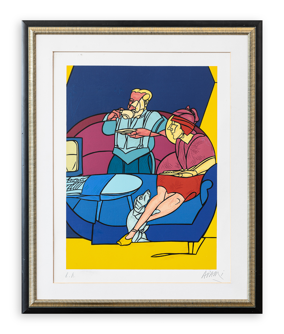 VALERIO ADAMI (1935) - Senza Titolo