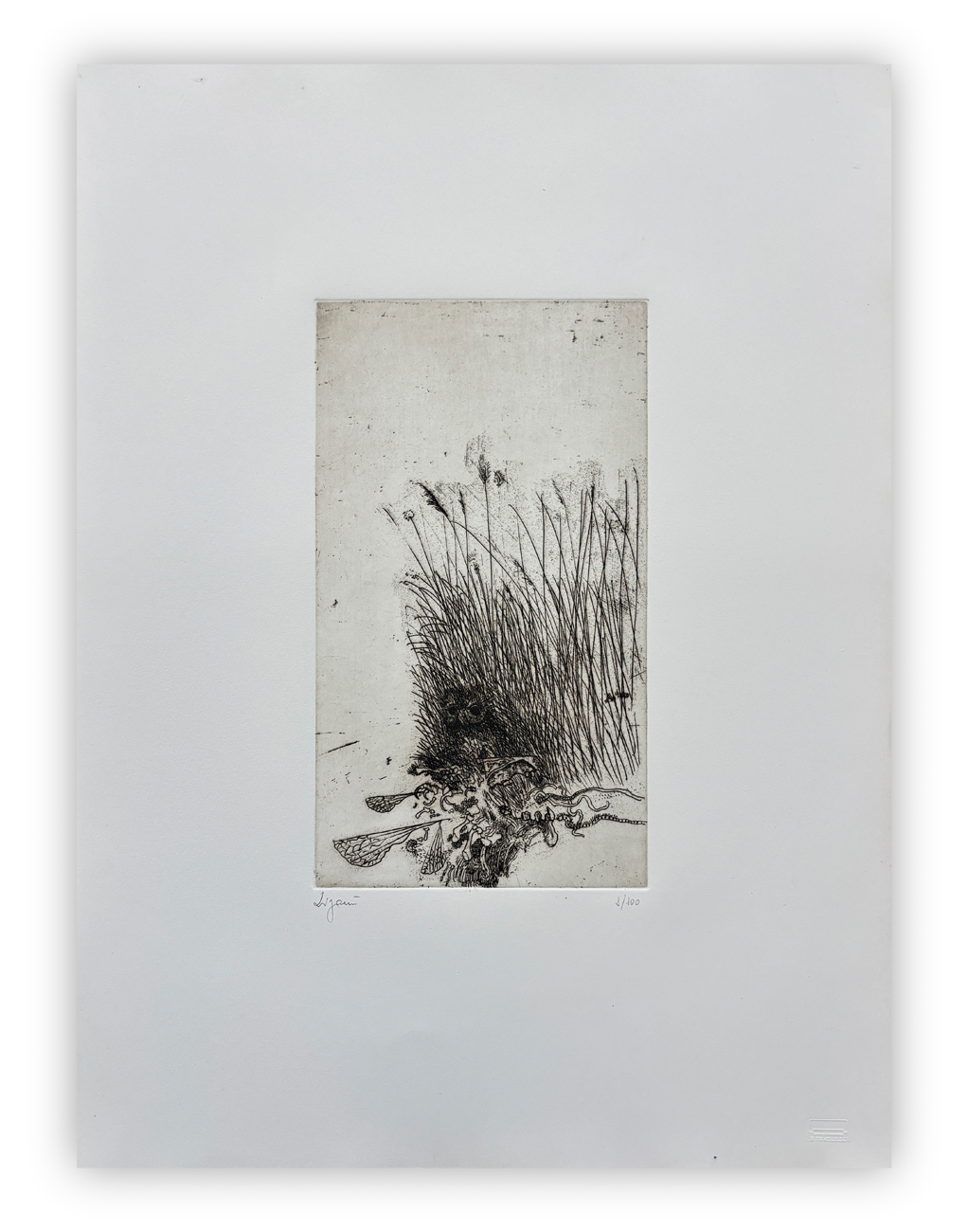 GIUSEPPE ZIGAINA (1924-2015) - Senza Titolo (Uccello nell'erba), 1978