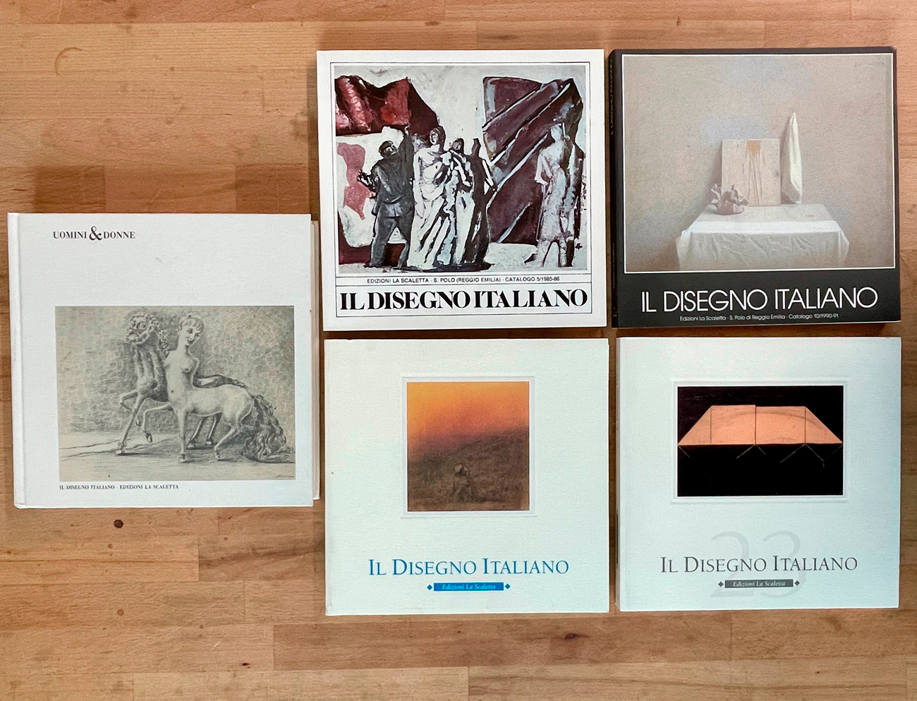 GALLERIA LA SCALETTA, REGGIO EMILIA (IL DISEGNO ITALIANO) - Lotto unico di 5 cataloghi