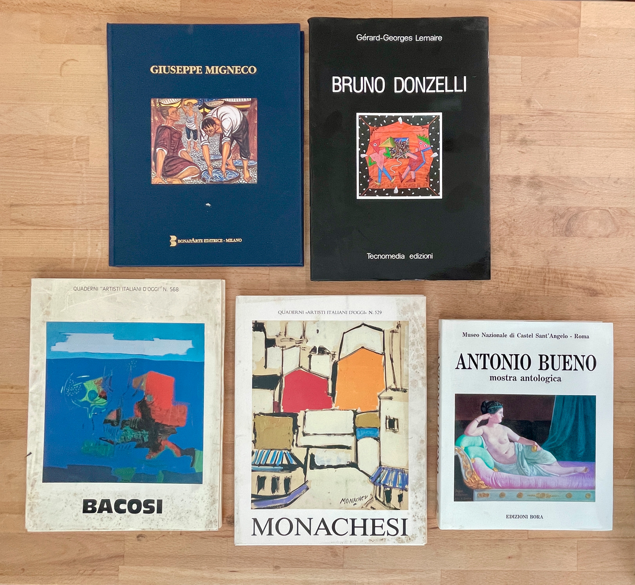 ANTONIO BUENO, GIUSEPPE MIGNECO E BRUNO DONZELLI - Lotto unico di 5 cataloghi