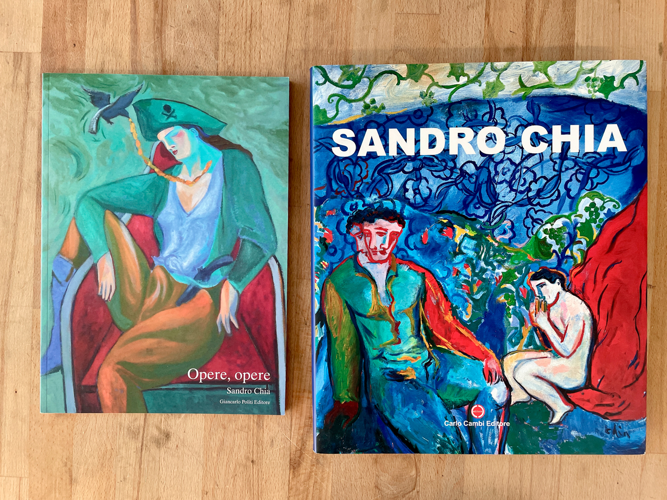 SANDRO CHIA - Lotto unico di 2 cataloghi