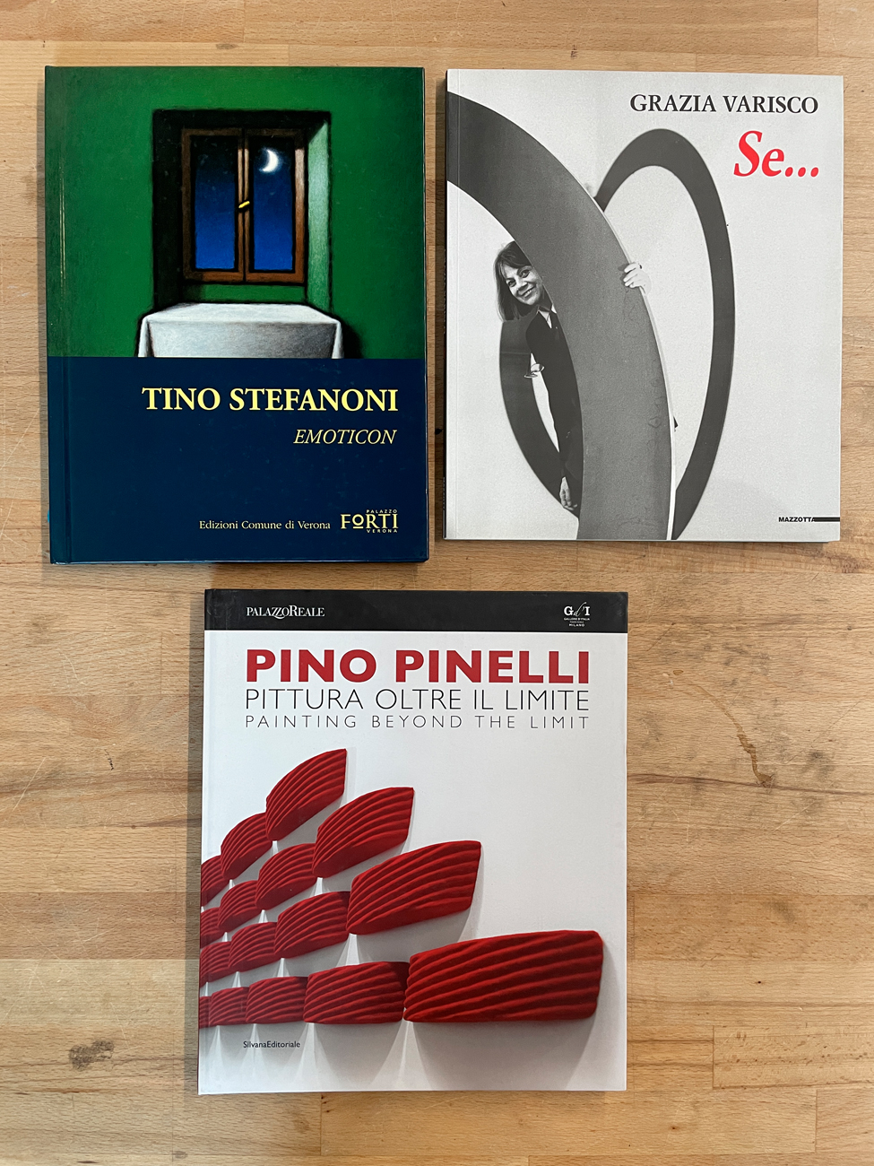 TINO STEFANONI, GRAZIA VARISCO E PINO PINELLI - Lotto unico di 3 cataloghi