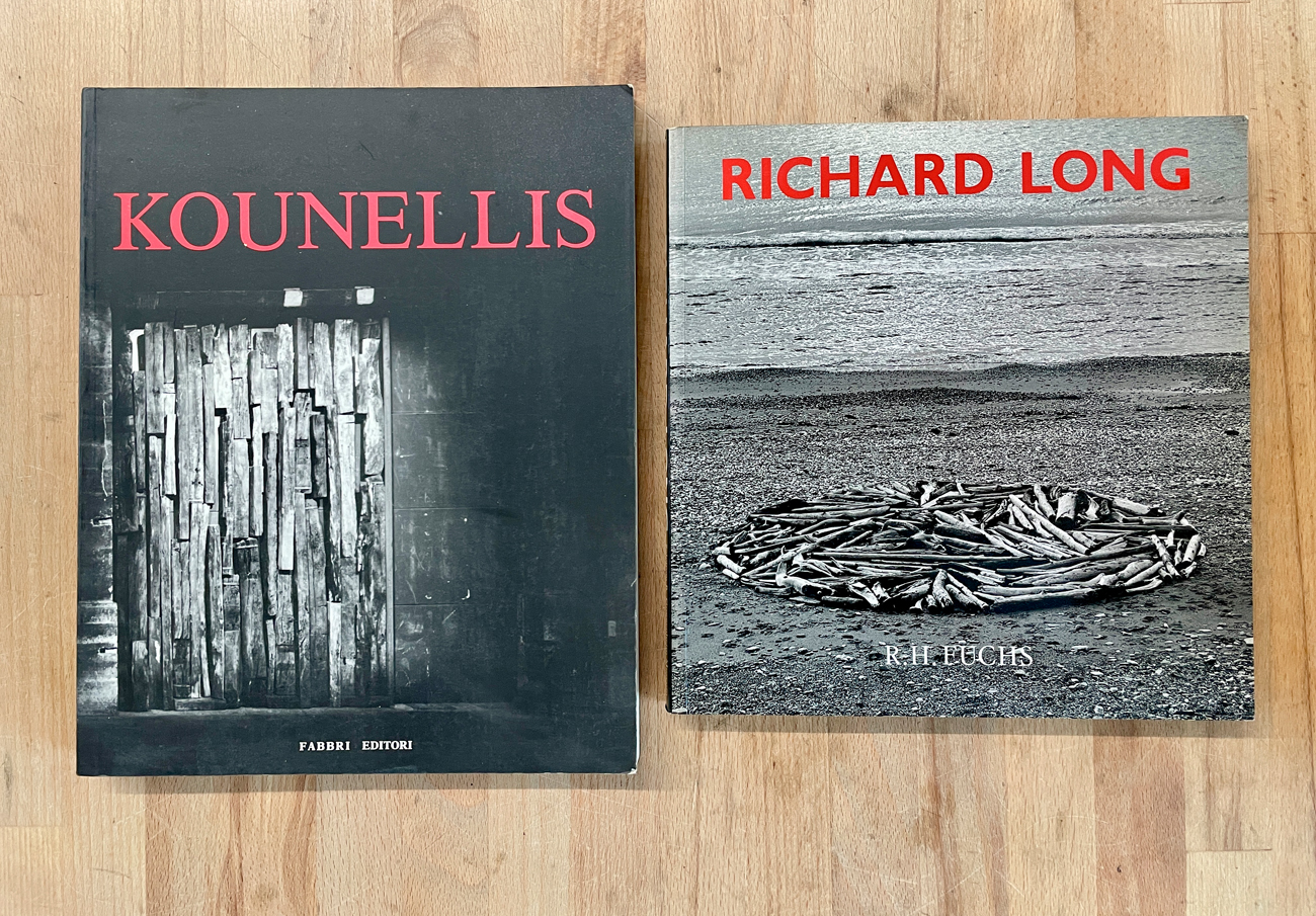 JANNIS KOUNELLIS E RICHARD LONG - Lotto unico di 2 cataloghi