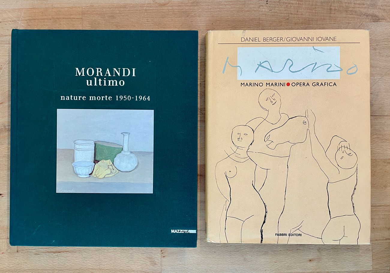 GIORGIO MORANDI E MARINO MARINI - Lotto unico di 2 cataloghi: