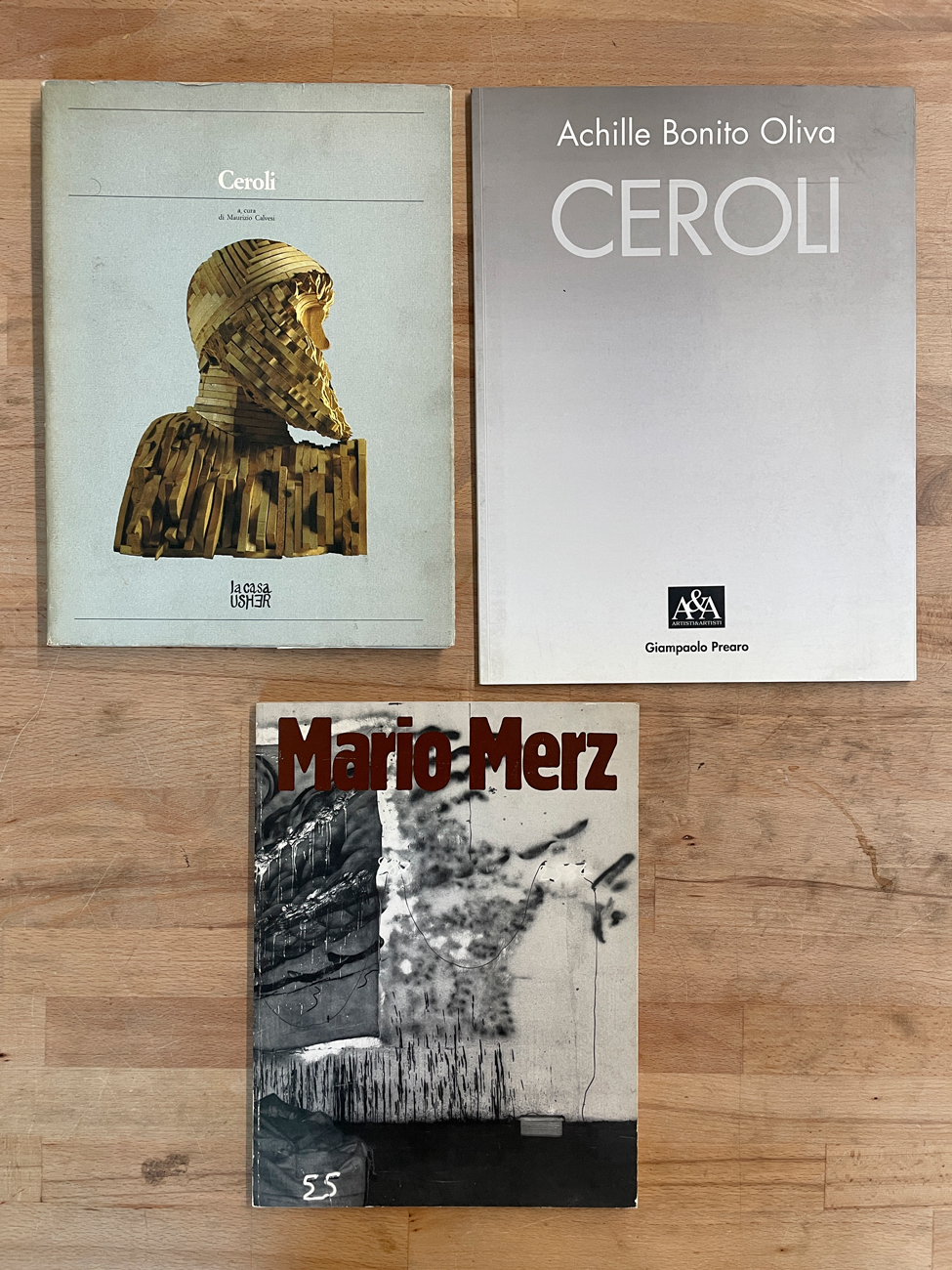 MARIO CEROLI E MARIO MERZ - Lotto unico di 3 cataloghi
