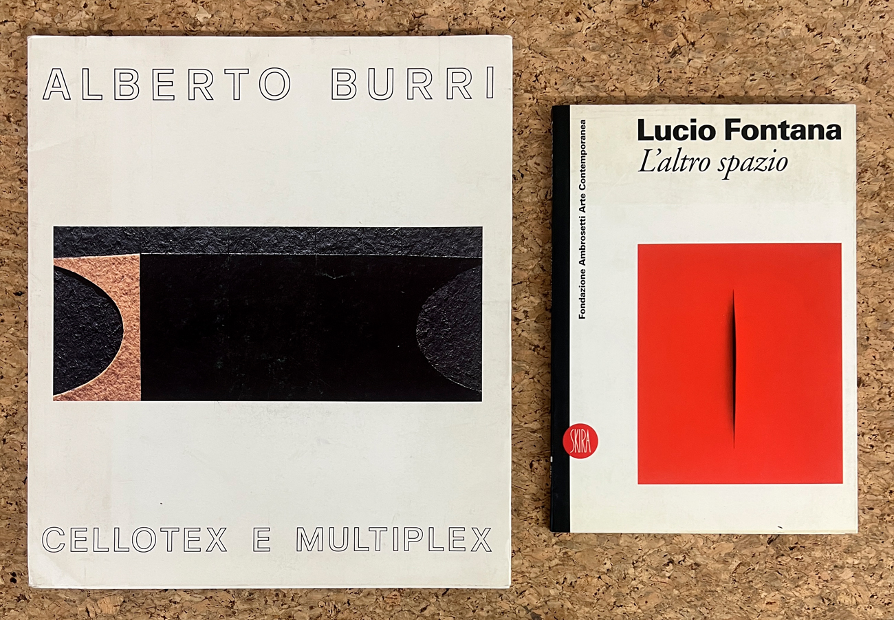 LUCIO FONTANA E ALBERTO BURRI - Lotto unico di 2 cataloghi