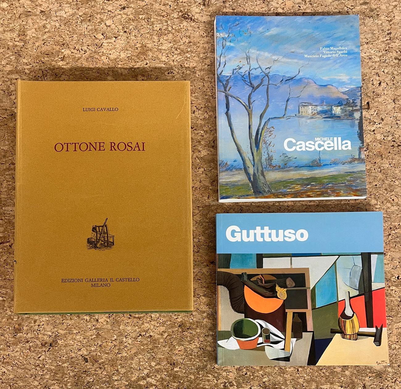 OTTONE ROSAI, RENATO GUTTUSO E MICHELE CASCELLA - Lotto unico di 3 cataloghi