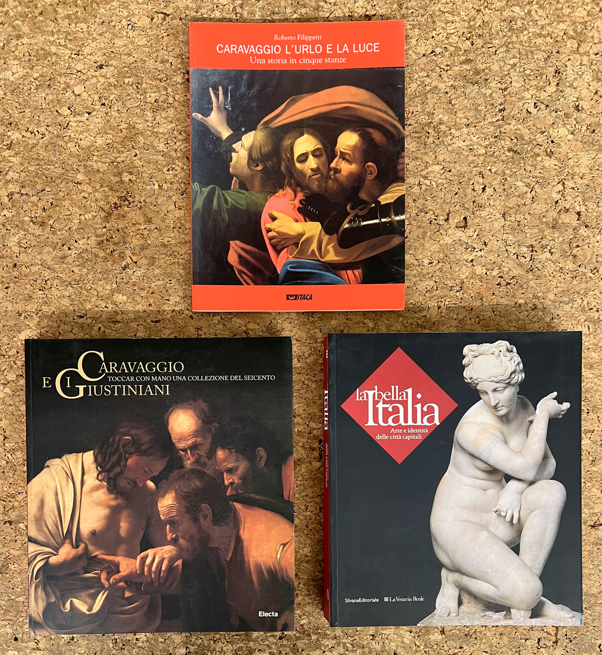 CARAVAGGIO E ARTE IN ITALIA - Lotto unico di 3 cataloghi