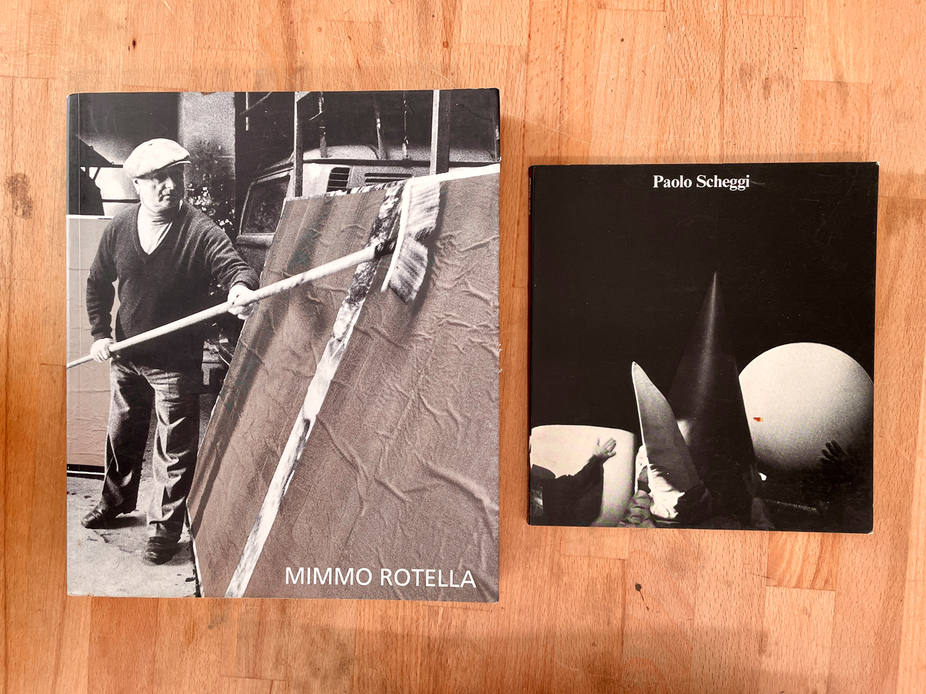 MIMMO ROTELLA E PAOLO SCHEGGI - Lotto unico di 2 cataloghi