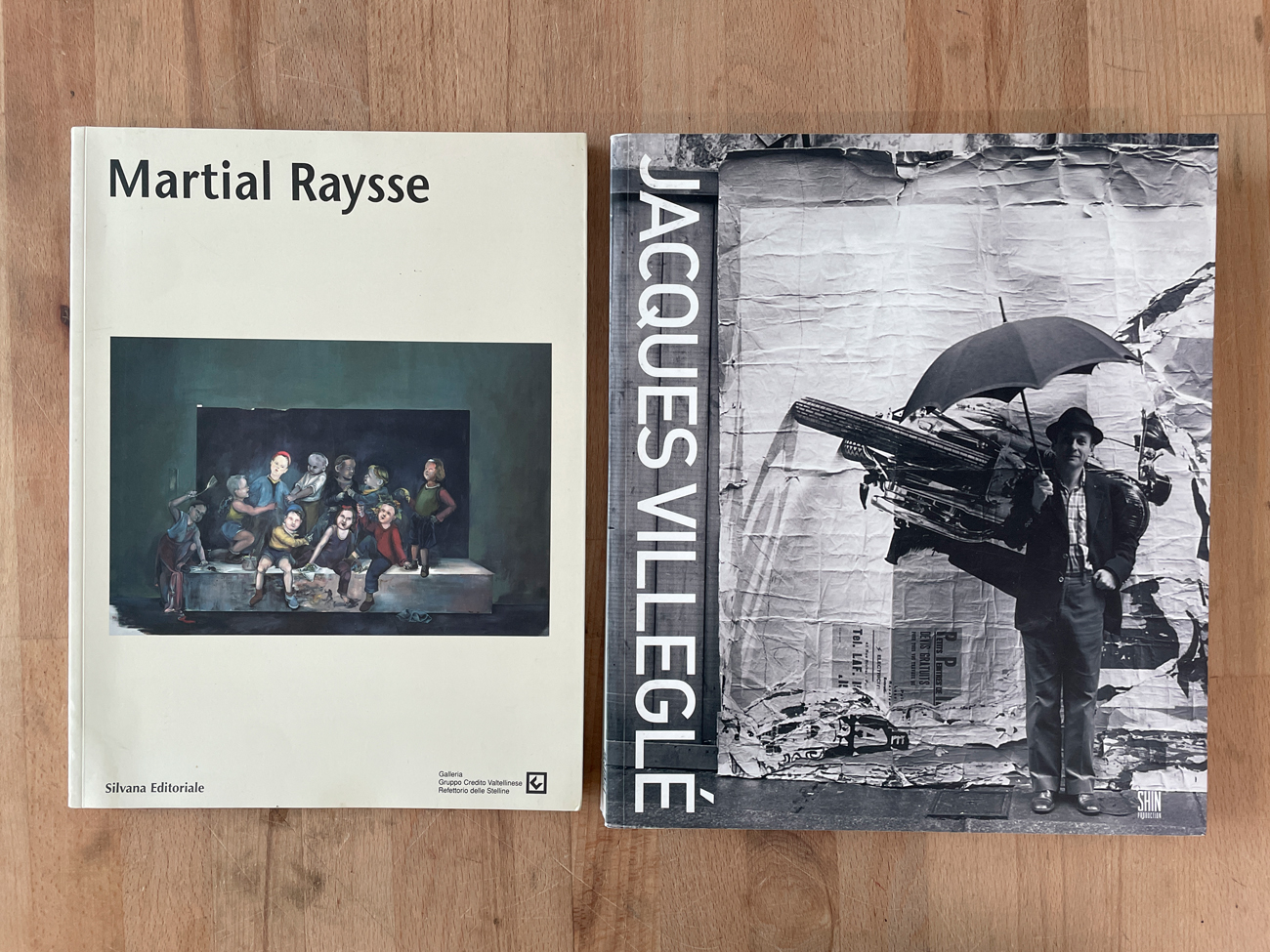 NOUVEAU RÉALISME (MARTIAL RAYSSE E JACQUES VILLEGLÉ) - Lotto unico di 2 cataloghi