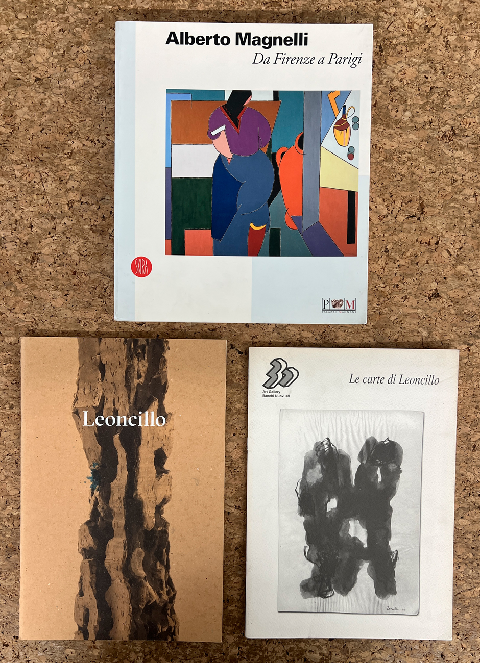 ALBERTO MAGNELLI E LEONCILLO - Lotto unico di 3 cataloghi