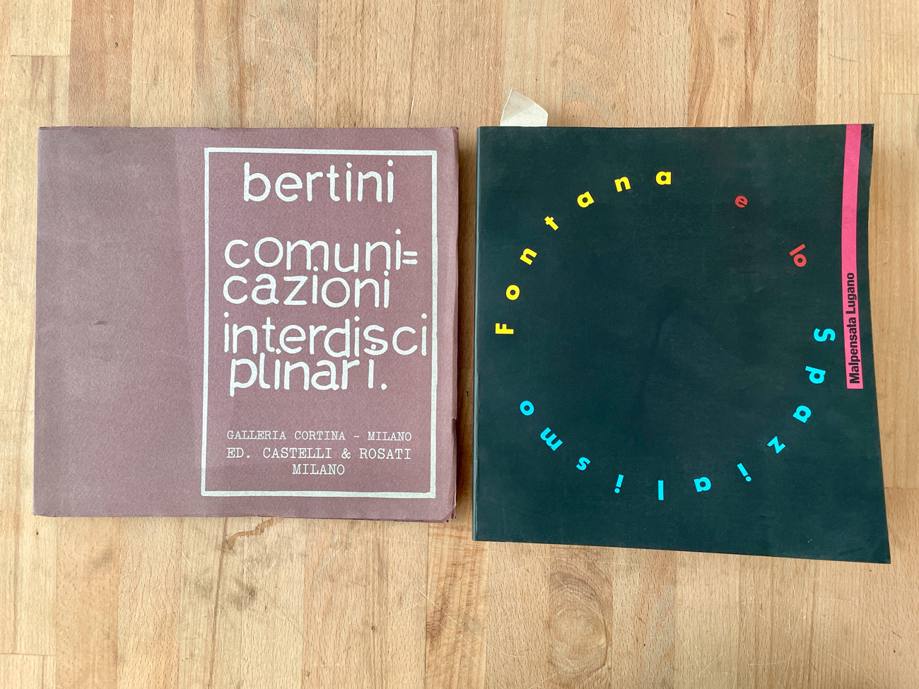 LUCIO FONTANA E GIANNI BERTINI - Lotto unico di 2 cataloghi