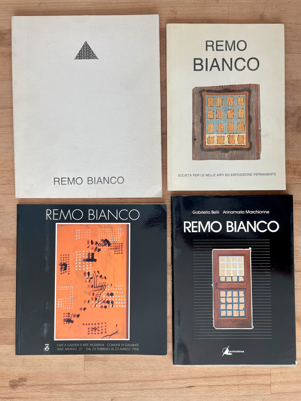 REMO BIANCO - Lotto unico di 4 cataloghi