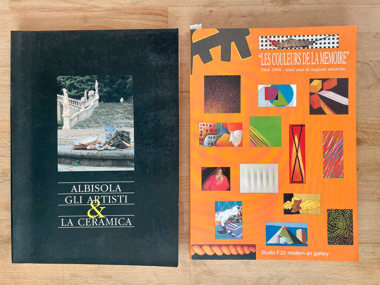 STUDIO F.22, PALAZZOLO SULL'OGLIO E ARTE E CERAMICA AD ALBISOLA - Lotto unico di 2 cataloghi