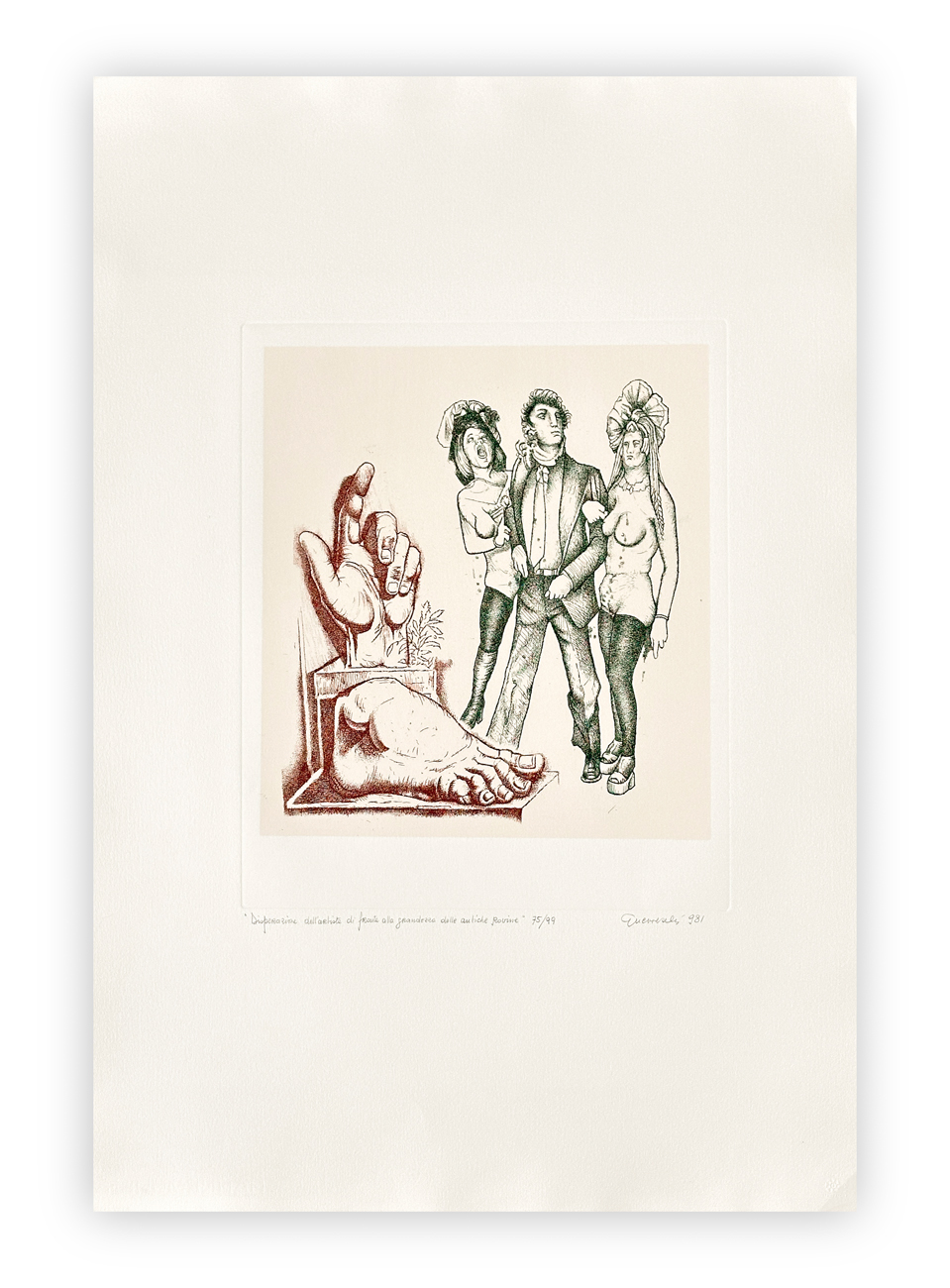 GIUSEPPE GUERRESCHI (1929-1985) - Disperazione dell'Artista, 1981