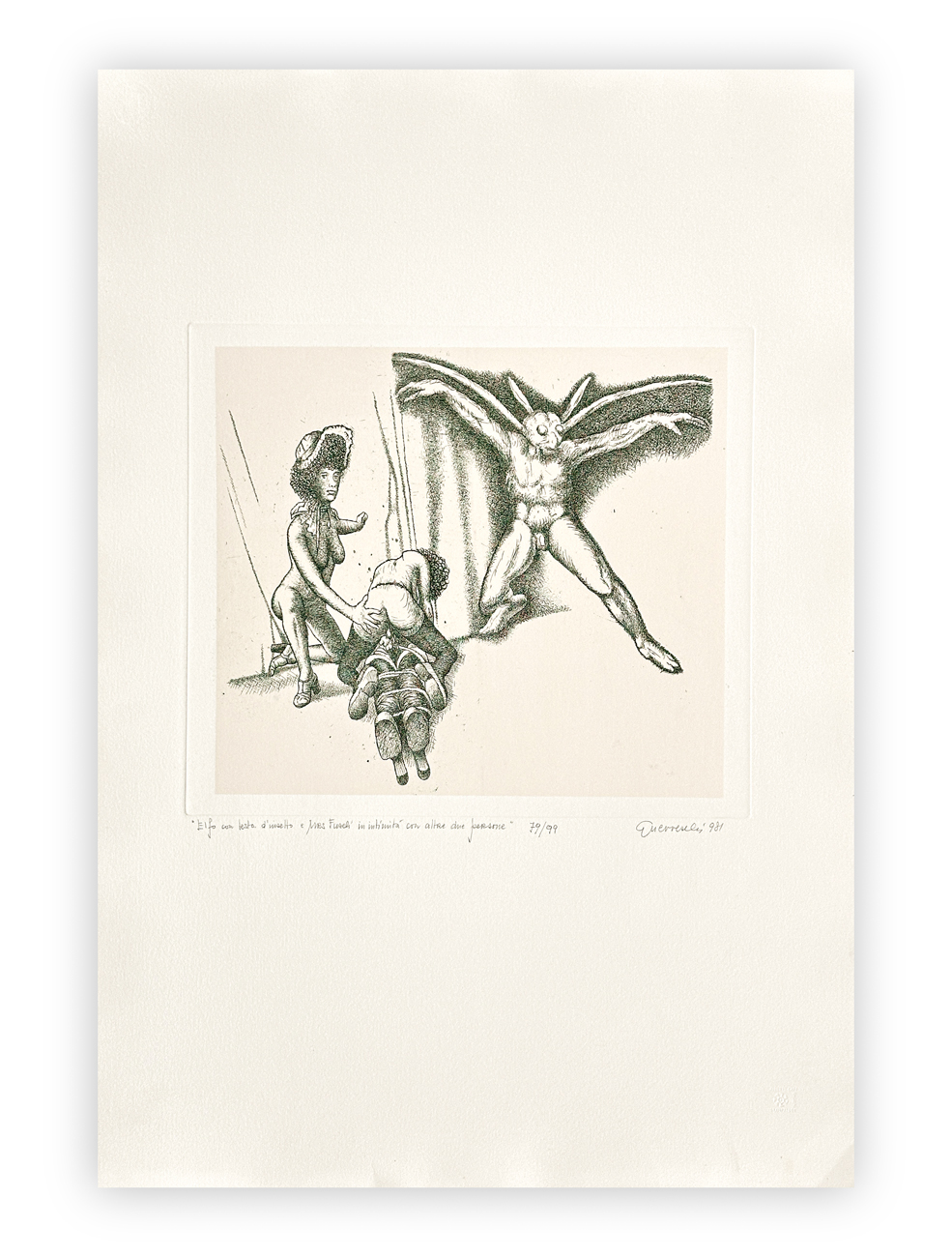 GIUSEPPE GUERRESCHI (1929-1985) - Elfo con testa d'insetto, 1981