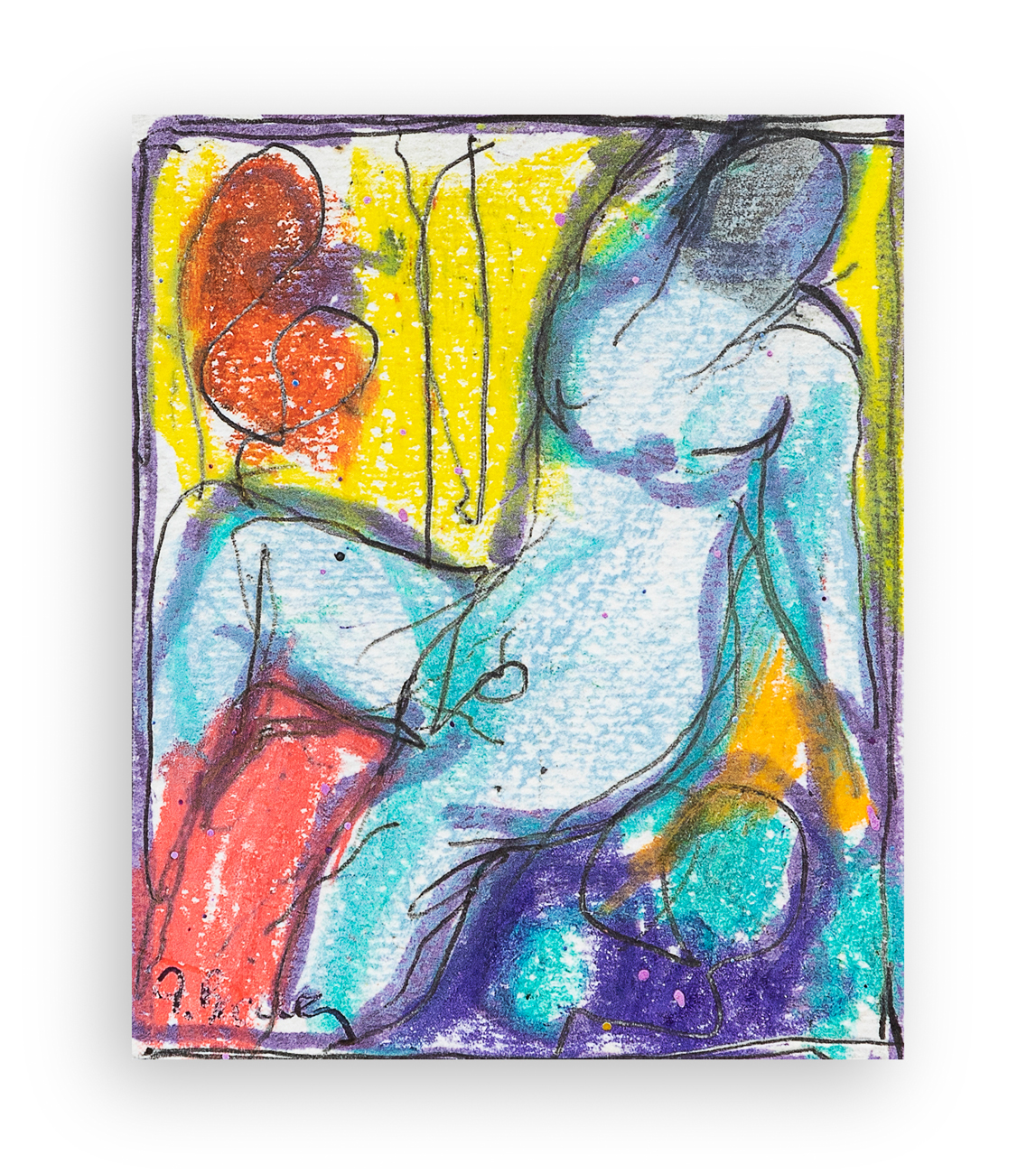 POMPEO BORRA (1898-1973) - Senza Titolo (Figura femminile), 1972