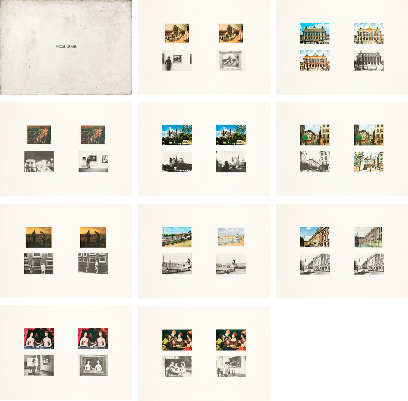 NICOLE GRAVIER (1949) - Senza Titolo, 1972-1973