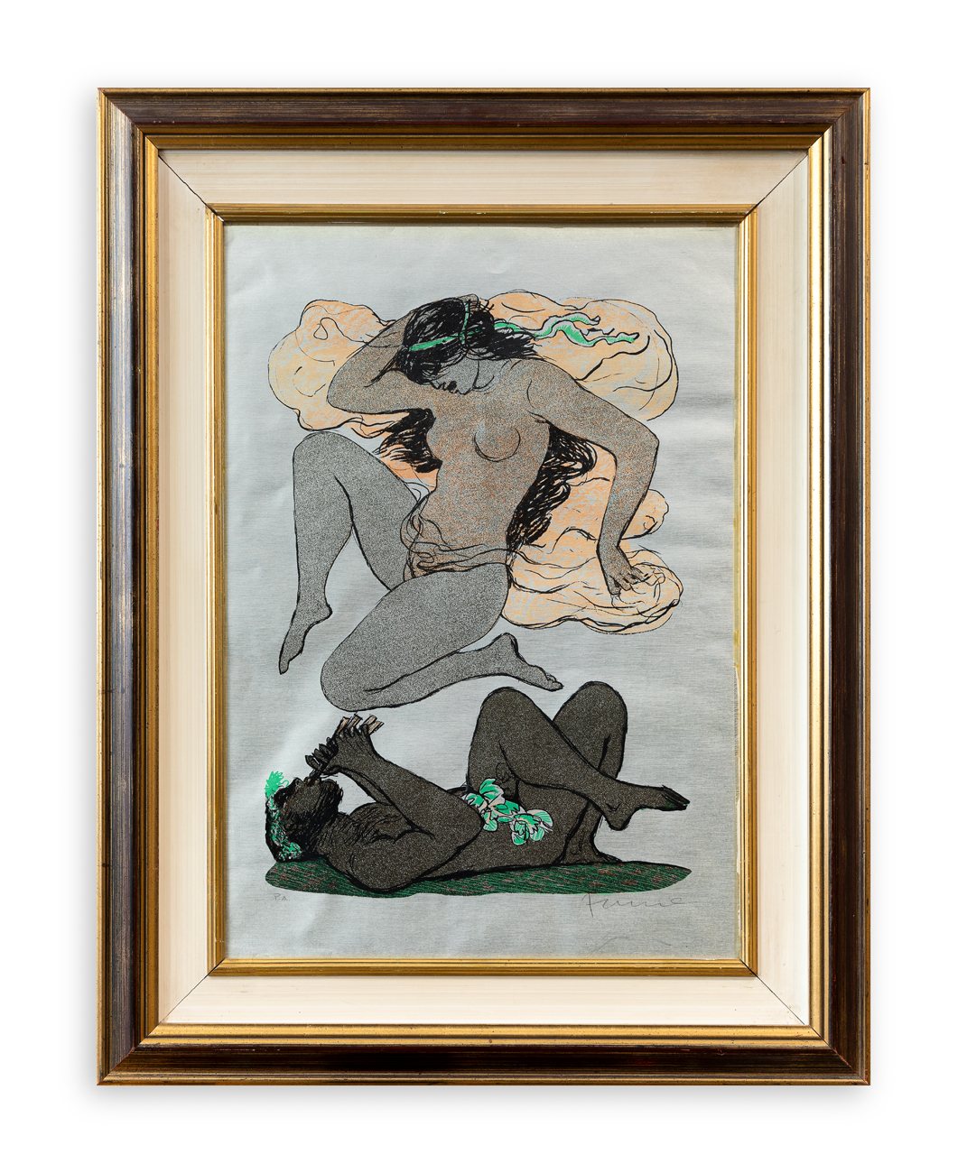 SALVATORE FIUME (1915-1997) - La Bella e il Fauno