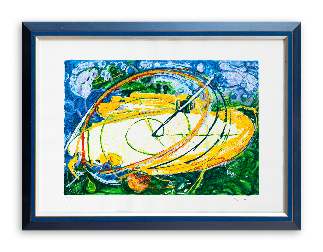MARIO SCHIFANO (1934-1998) - Senza Titolo (Viaggio verso l'infinito), 1996