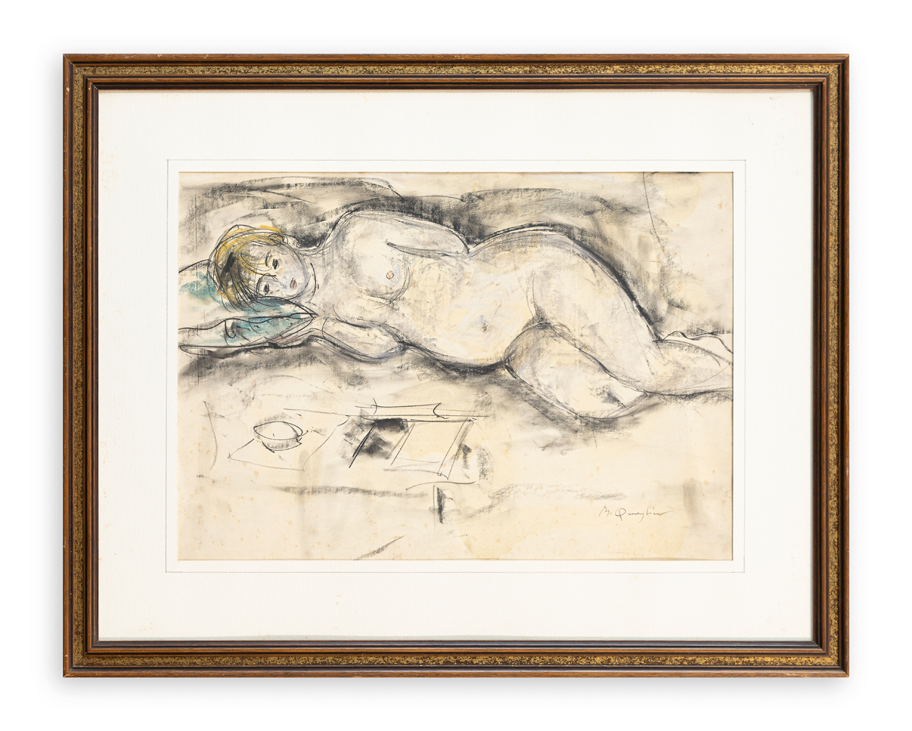 MASSIMO QUAGLINO (1899-1982) - Senza Titolo (Nudo disteso)