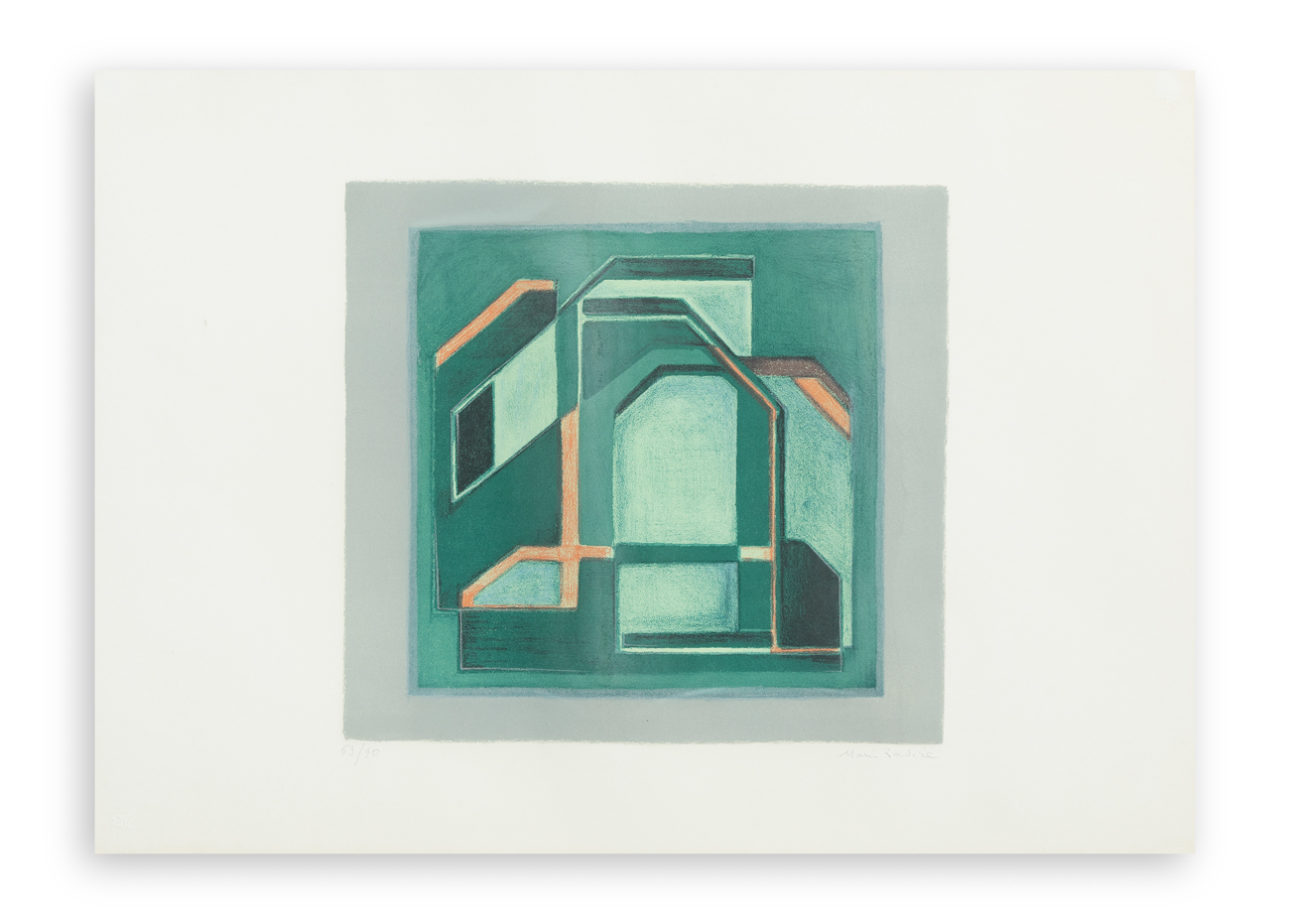 MARIO RADICE (1898-1987) - Senza Titolo (Tavola 1), 1971