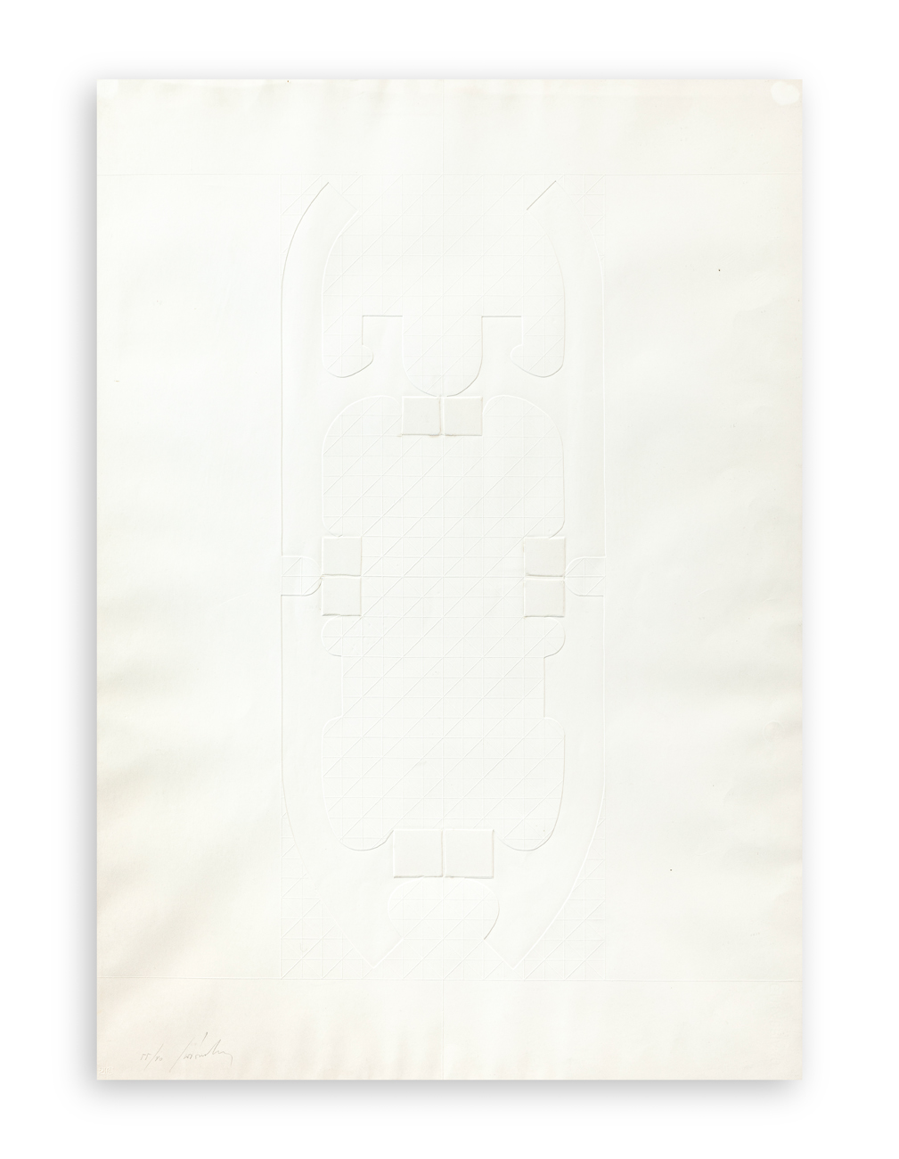 GIÒ POMODORO (1930-2002) - Senza Titolo (Scrittura bianca)