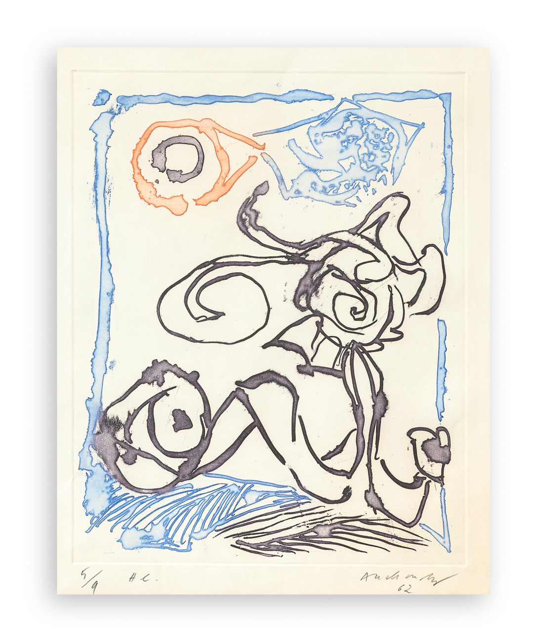 PIERRE ALECHINSKY (1927) - Morsures IX, 1962