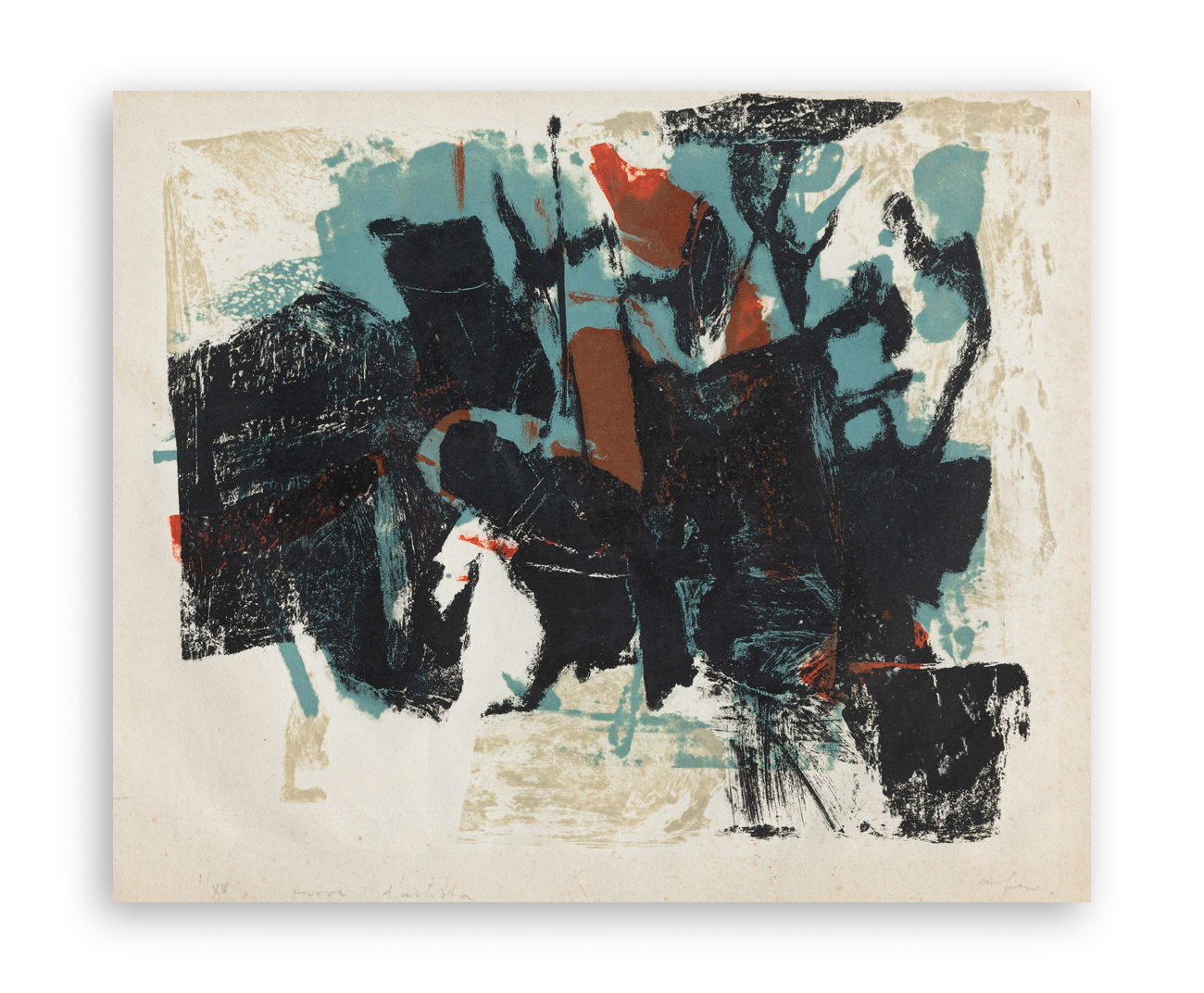 AFRO BASALDELLA (1912-1976) - 'Settima stanza' o 'Nero rovescio', 1960