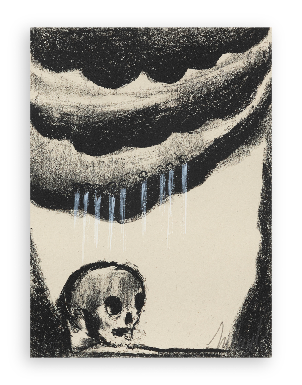 ENZO CUCCHI (1949) - La Divina Commedia. Purgatorio: i piangenti, 2011