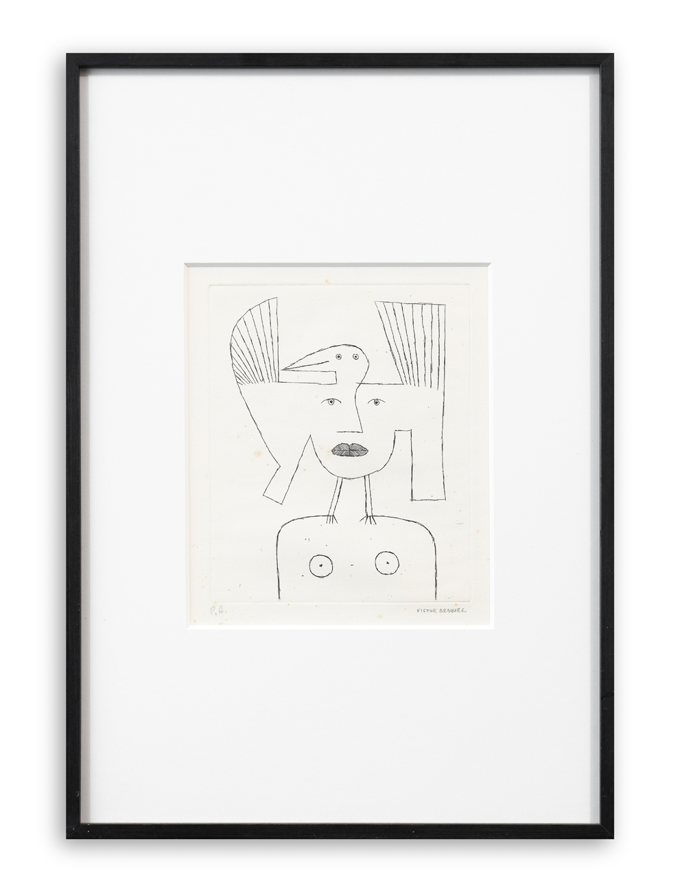 VICTOR BRAUNER (1903-1966) - Tire à l'arc, 1962