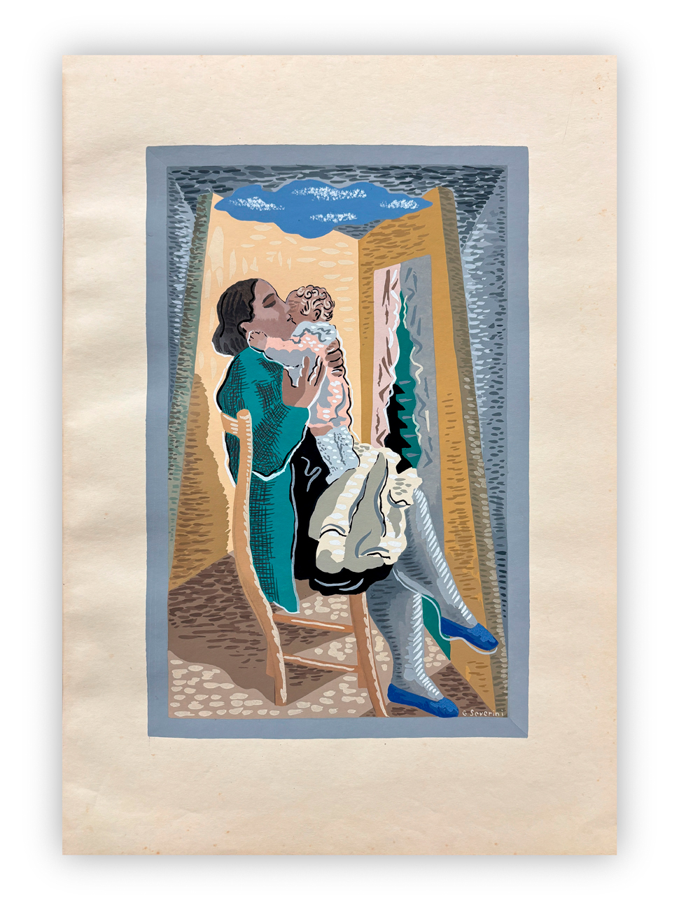 GINO SEVERINI (1883-1966) - Maternité, 1930