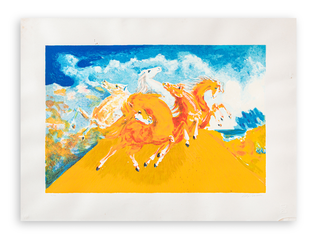 ALIGI SASSU (1912-2000) - Cavalli di Luce n.2, 1982