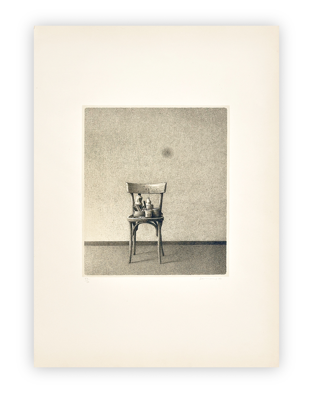 GIANFRANCO FERRONI (1927-2001) - Oggetti sulla sedia, 1977