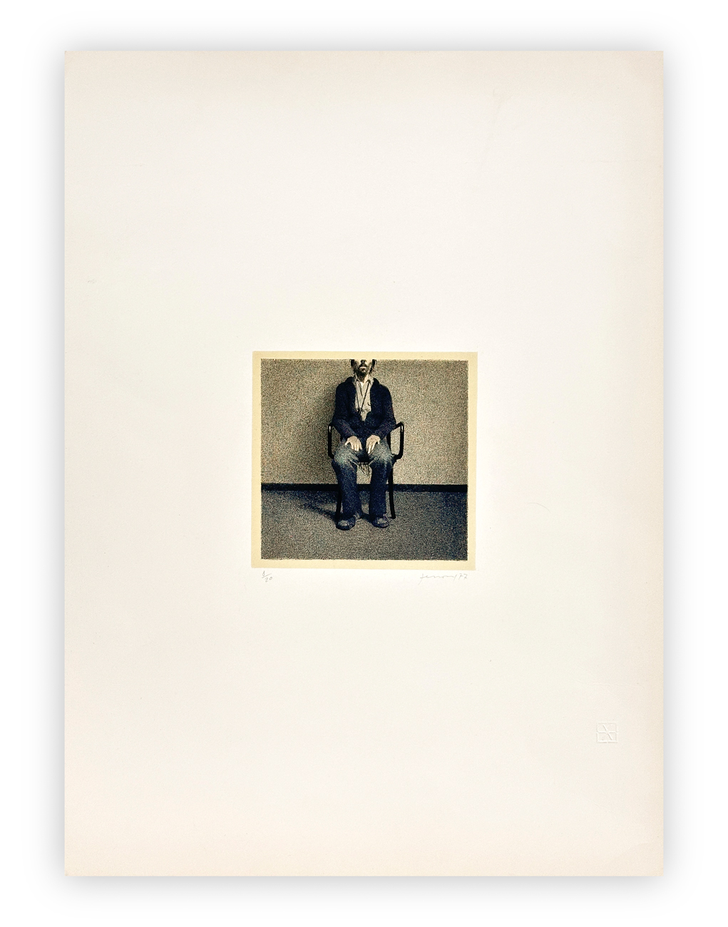GIANFRANCO FERRONI (1927-2001) - Io seduto, 1977
