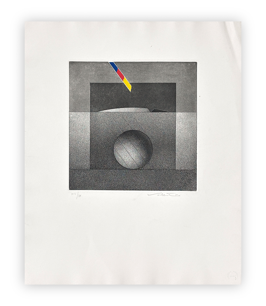 WALTER VALENTINI (1928-2022) - Punto primo, 1973