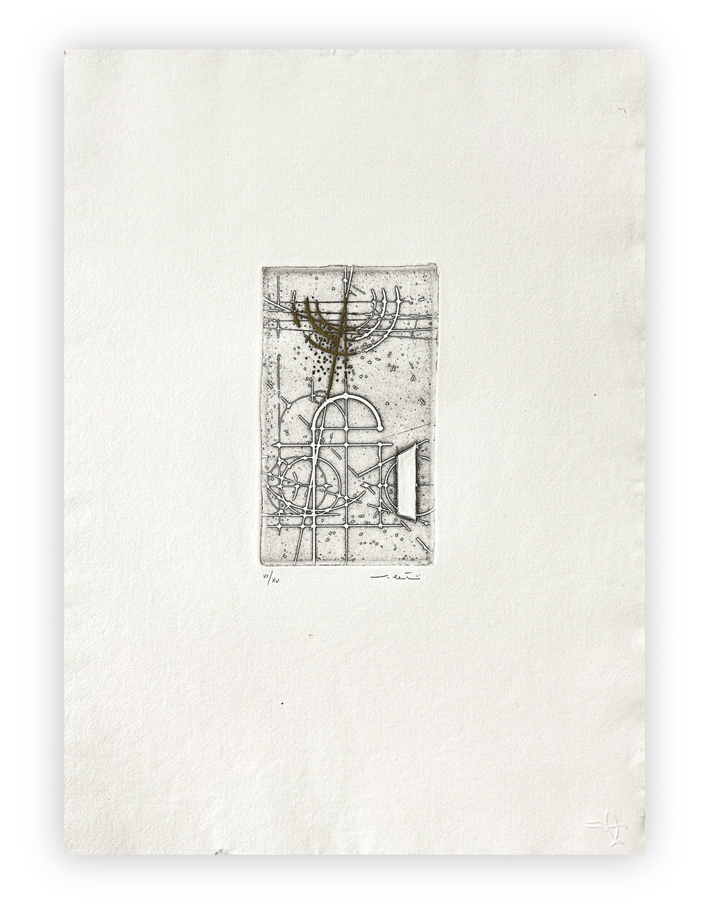 WALTER VALENTINI (1928-2022) - Senza Titolo, 1990