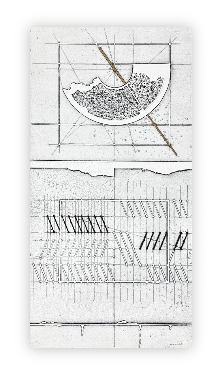 WALTER VALENTINI (1928-2022) - Le misure, il tempo II, 1992