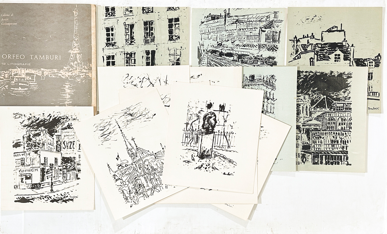 ORFEO TAMBURI (1910-1994) - Orfeo Tamburi. 12 litografie, 1964