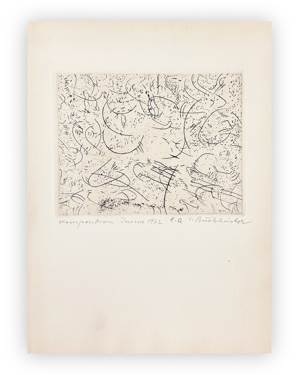 CARL BUCHHEISTER (1890-1964) - Komposition jaerve, 1962