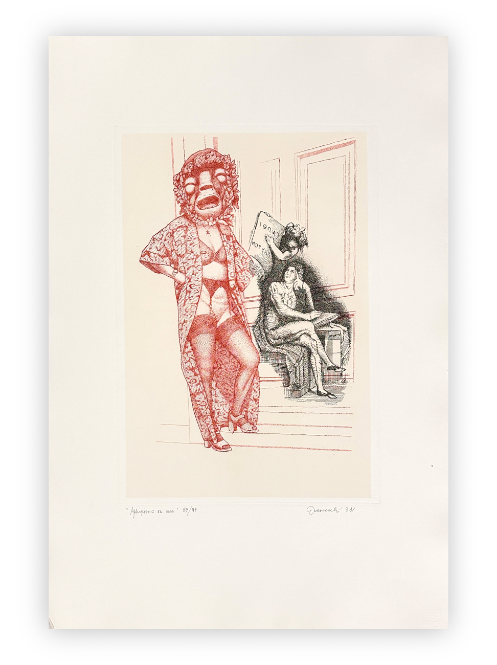 GIUSEPPE GUERRESCHI (1929-1985) - Aphorism on Man, 1981
