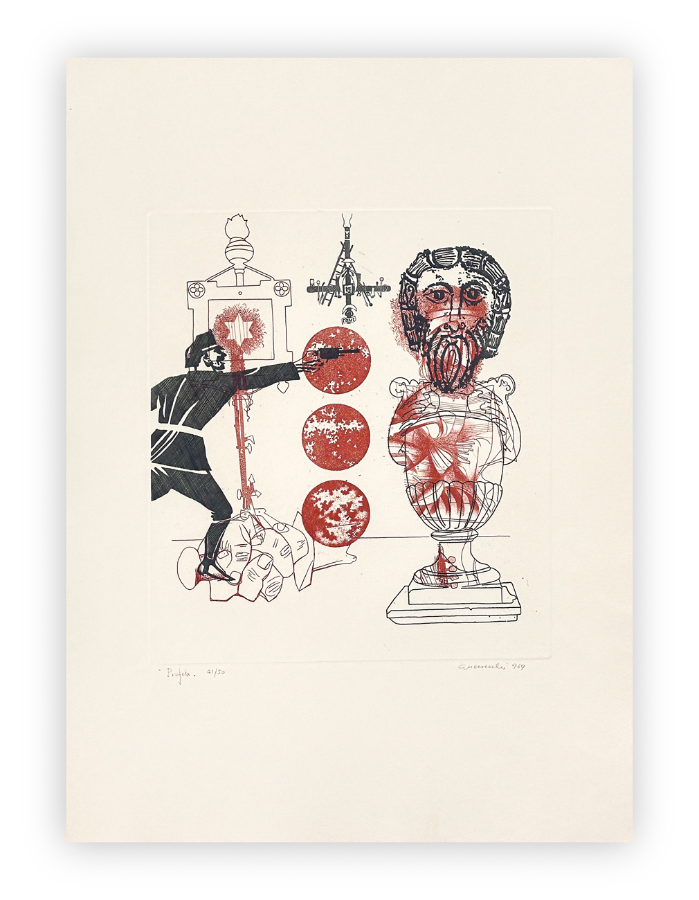 GIUSEPPE GUERRESCHI (1929-1985)
- Profeta, 1969