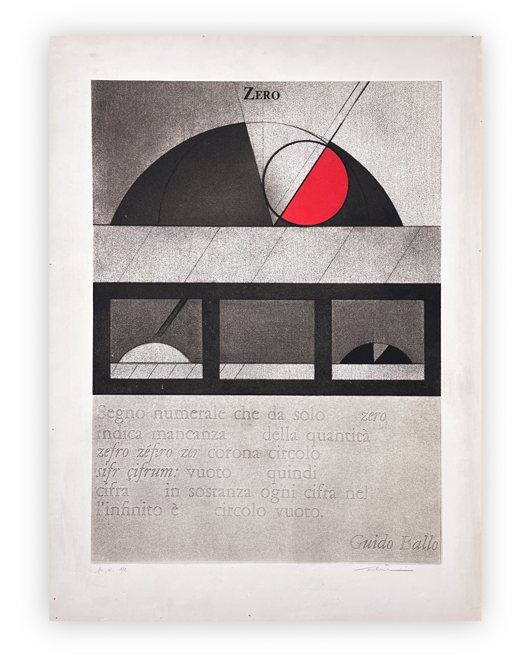 WALTER VALENTINI (1928-2022) - Zero, 1974
