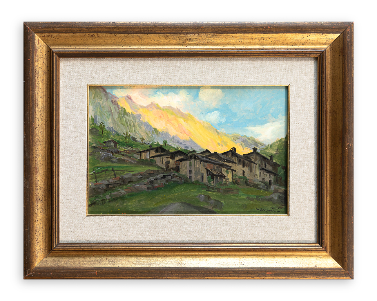 VITTORIO MANINI (1888-1974) - Vecchia Carona (Valle Brembana)