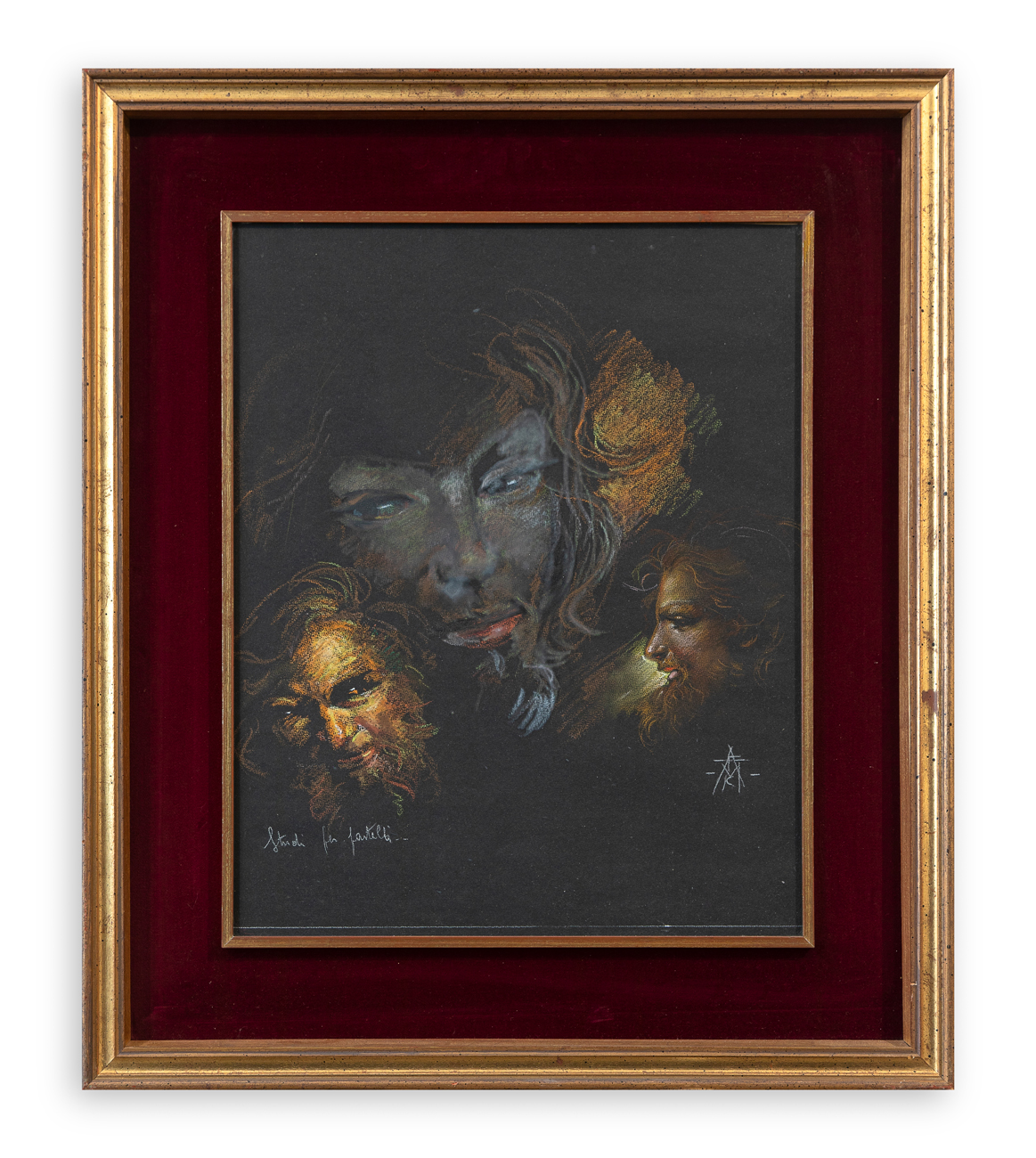 GEPPO E CARLO MONZIO COMPAGNONI - Studi per pastelli