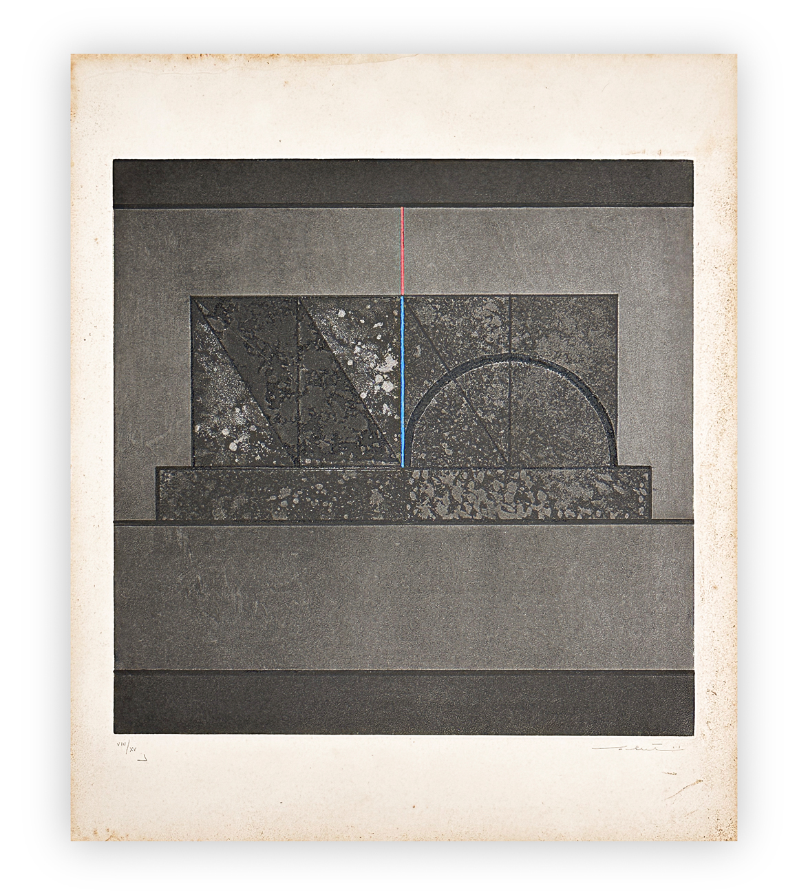 WALTER VALENTINI (1928-2022) - Costruzione IV, 1977