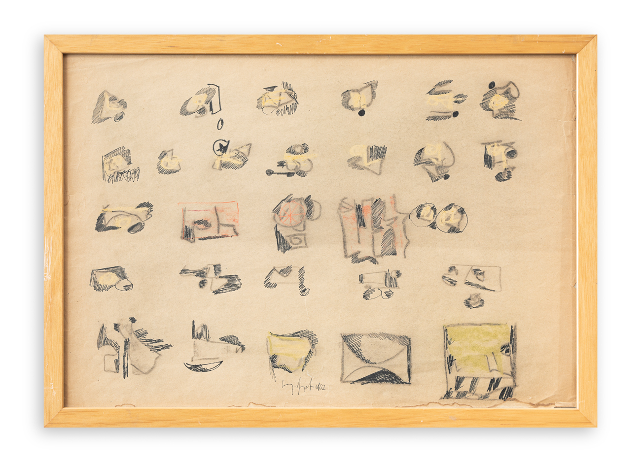 SERGIO DANGELO (1932-2022) - Senza Titolo, 1962